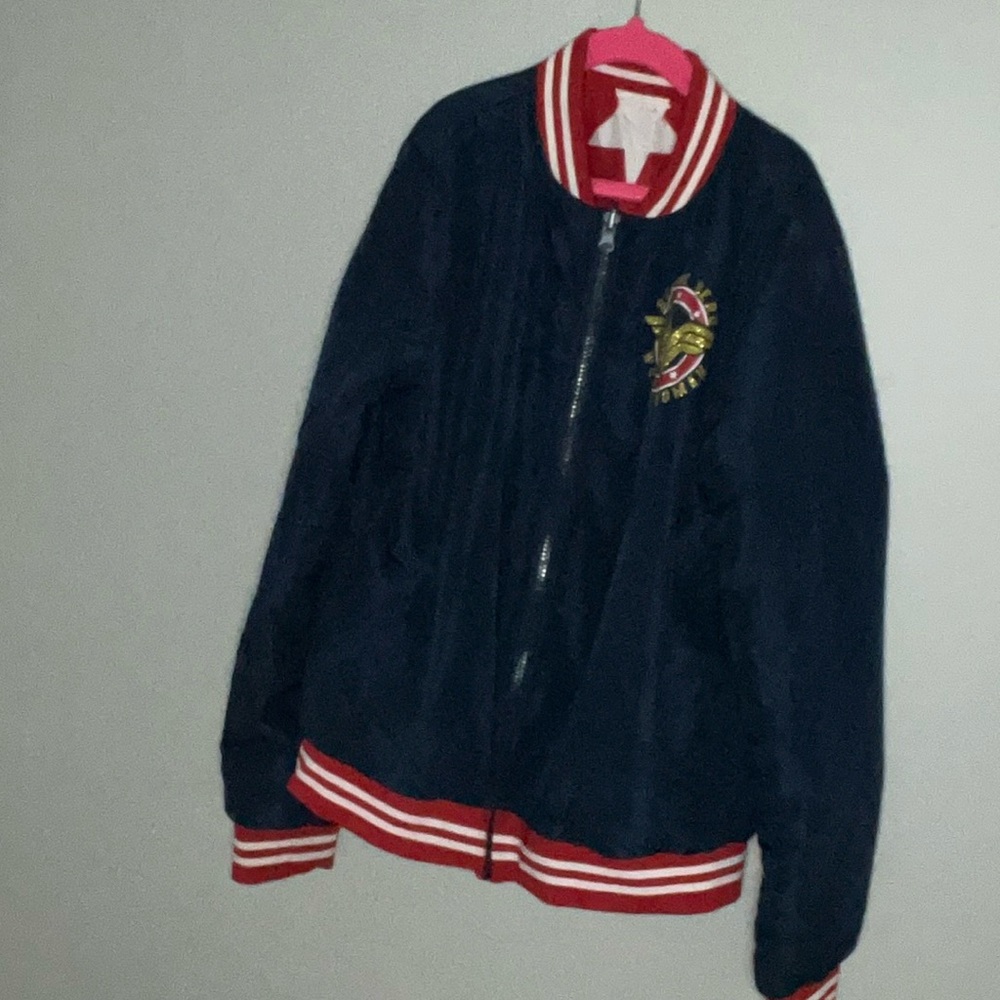 Wonder Woman light puffer coat.